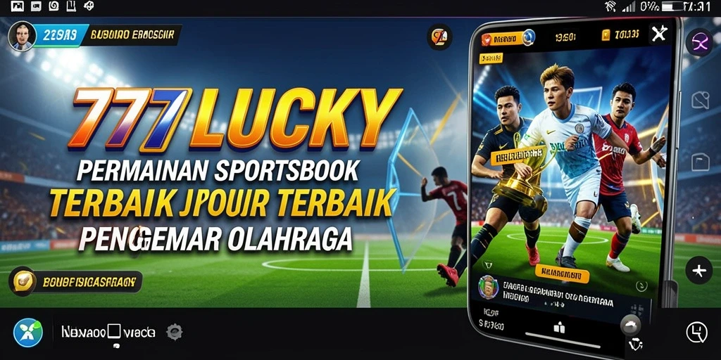 Tampilan antarmuka permainan Sportsbook 777LUCKY yang menarik.