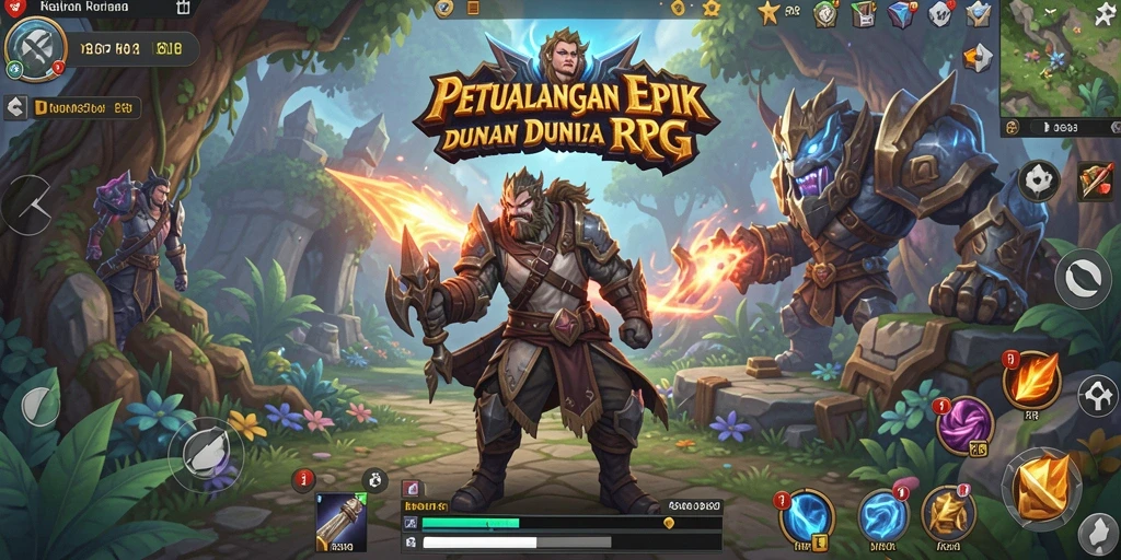 Tampilan screenshot gameplay 8II yang menampilkan pertempuran RPG yang mendebarkan.
