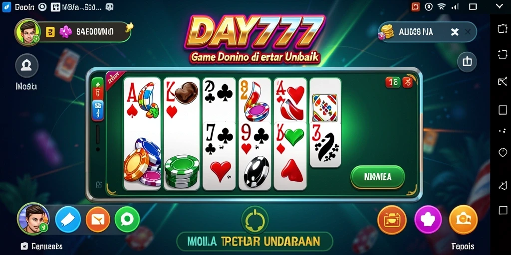 Tampilan gameplay menarik dari DAY777 yang menampilkan momen seru permainan domino.