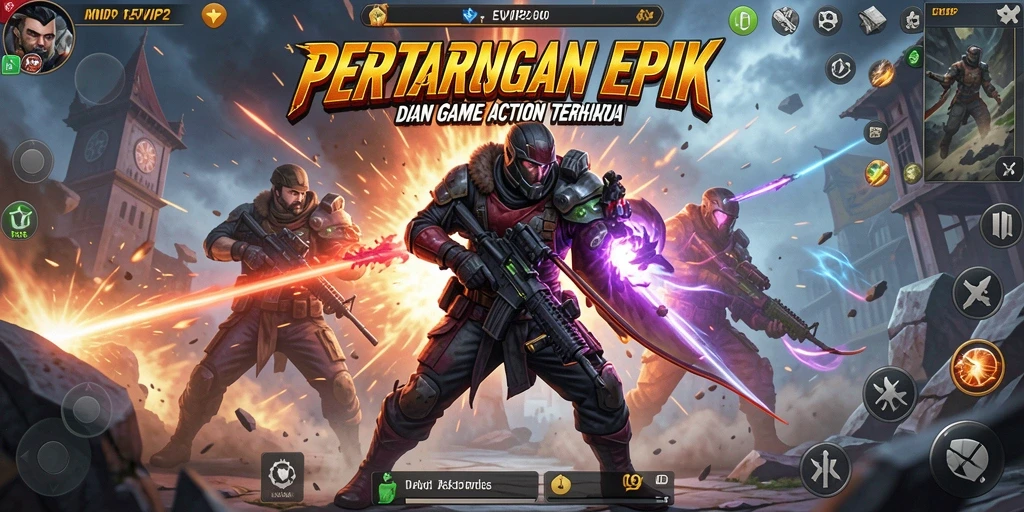 Tampilan gameplay <strong>EVIP2</strong> yang menegangkan dengan karakter bertarung.