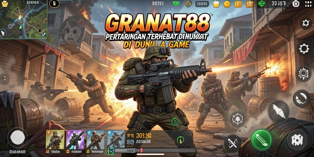 Tangkapan layar gameplay <strong>GRANAT88</strong> menunjukkan pertarungan yang mendebarkan.