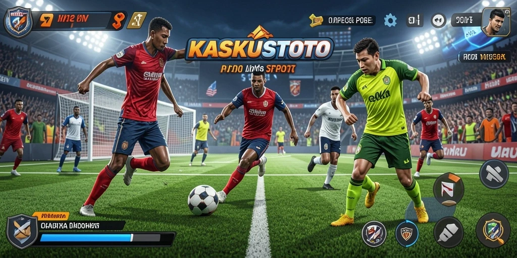 Gameplay KASKUSTOTO yang menarik dan penuh aksi olahraga.