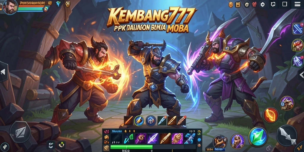 Tampilan menegangkan dalam pertempuran MOBA KEMBANG777.