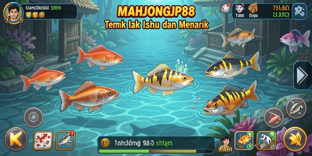 Tampilan menembak ikan yang seru dan penuh warna di MAHJONGJP88.