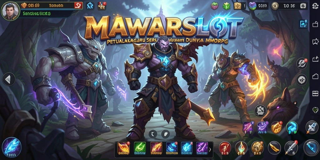 Tangkapan layar gameplay seru MAWARSLOT di dunia MMORPG.