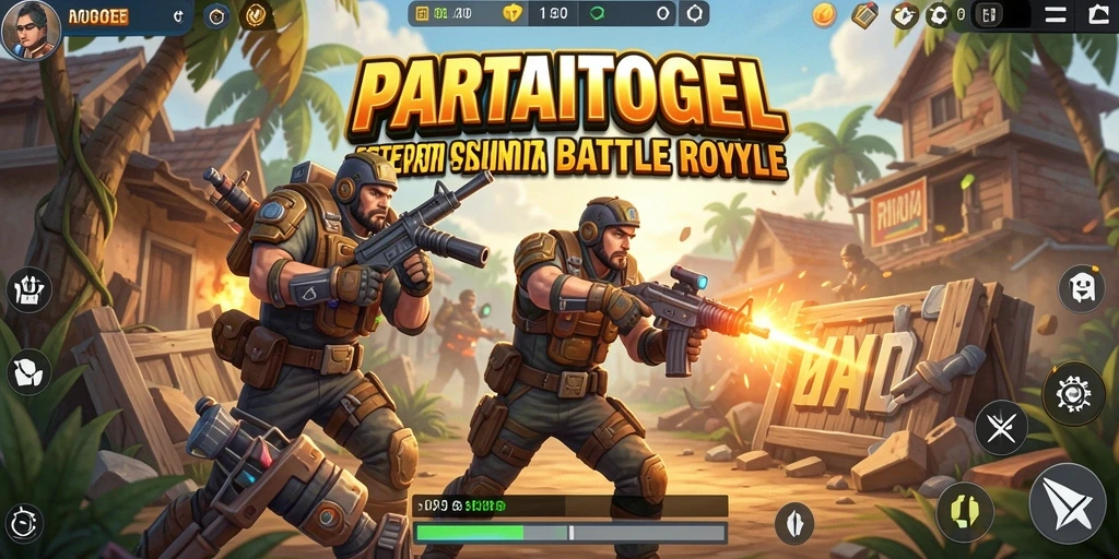 Tampilan gameplay seru PARTAITOGEL dalam pertempuran Battle Royale.