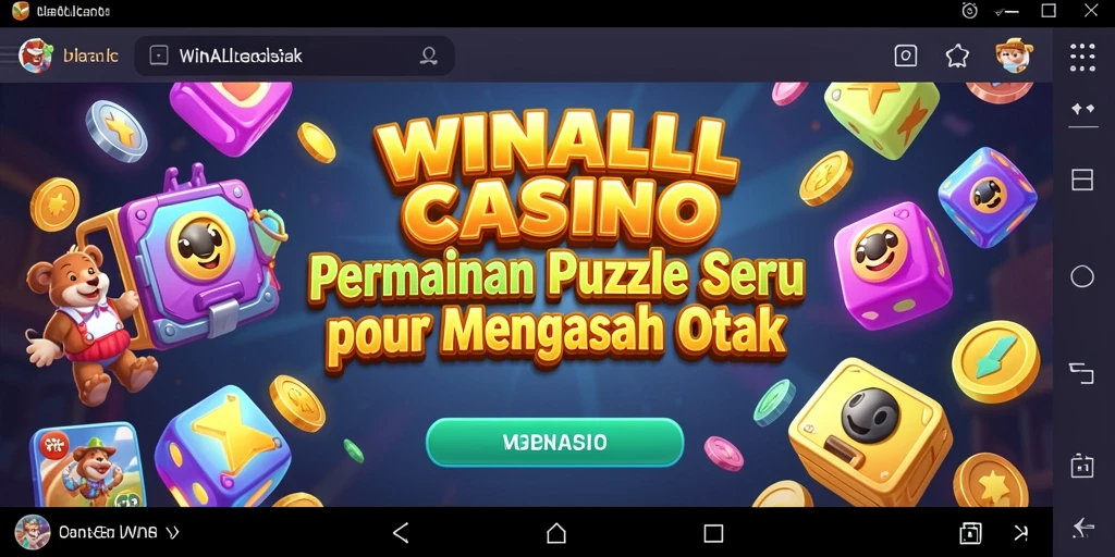 Screenshot gameplay <strong>WINALLCASINO</strong> menampilkan tantangan puzzle yang menarik.